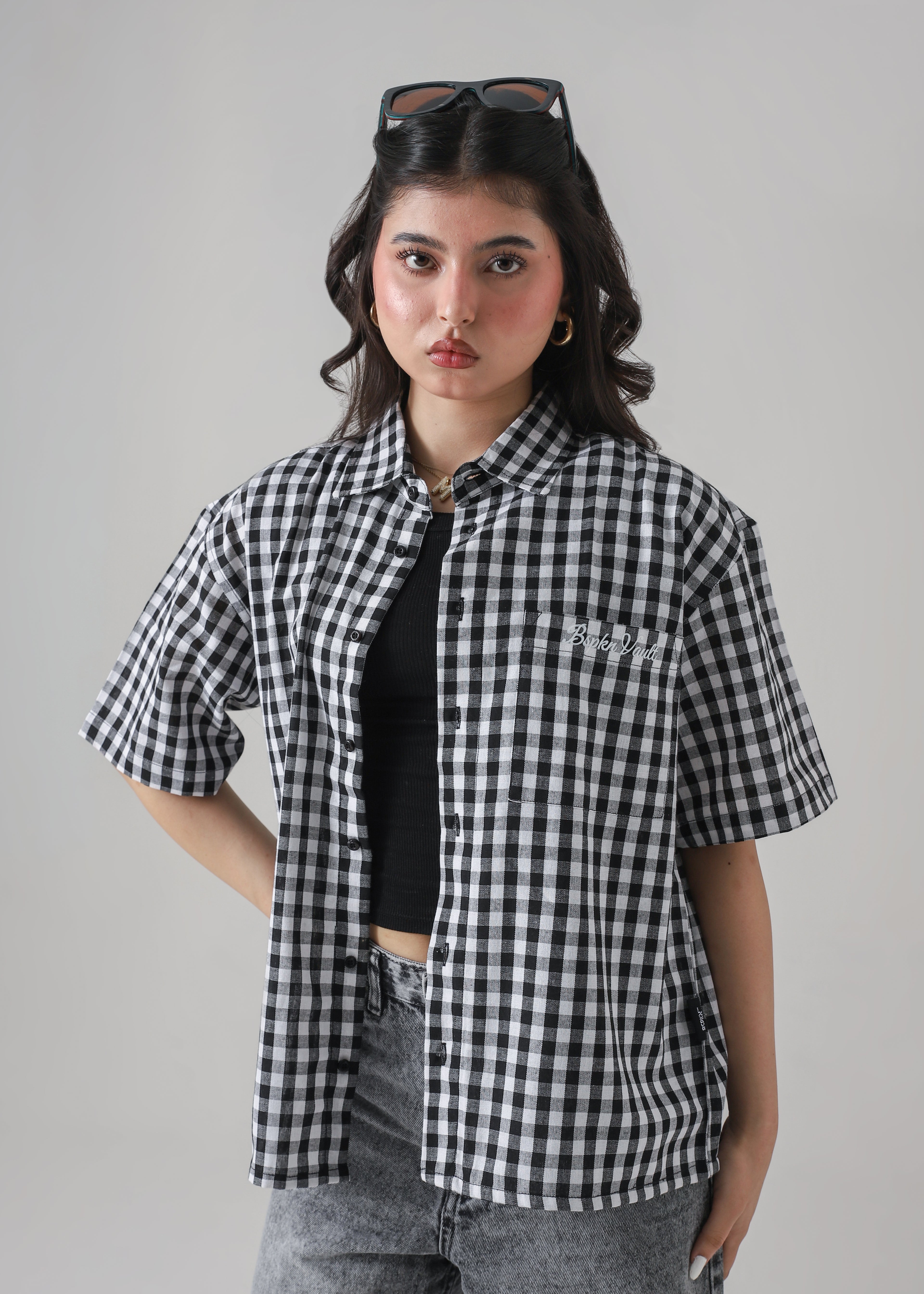 THE ANARCHY CHECK BOXY-FIT SHIRT