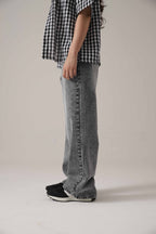 The Glitch Grey Loose Acid Denim