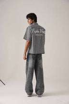 The Glitch Grey Loose Acid Denim