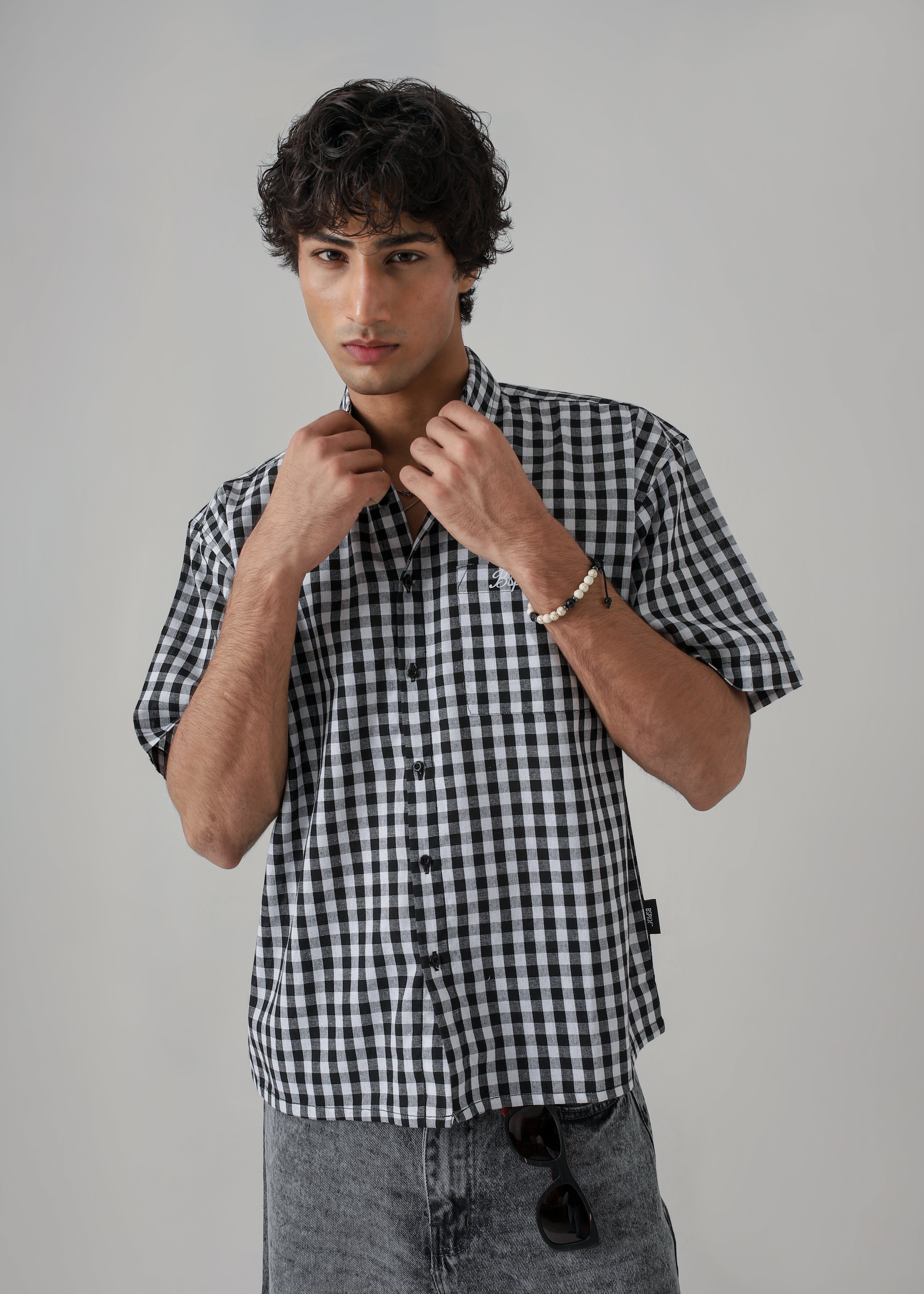THE ANARCHY CHECK BOXY-FIT SHIRT