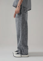 The Glitch Grey Loose Acid Denim