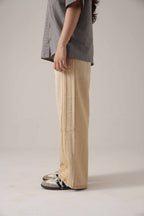 Trail Stripe Beige Loose Denim