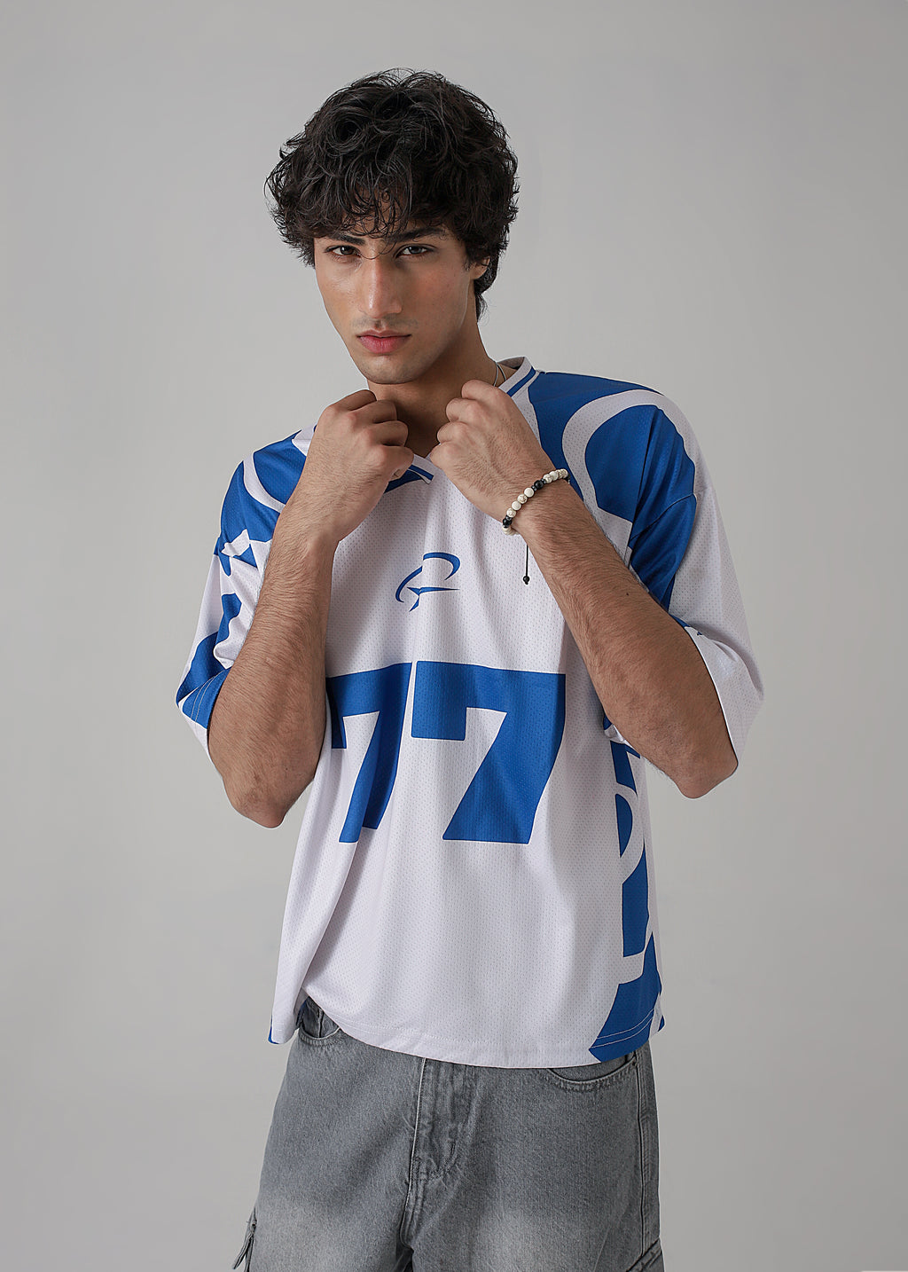 THE BLITZ-77 OVERSIZED MESH JERSEY