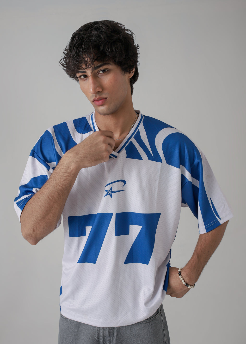 THE BLITZ-77 OVERSIZED MESH JERSEY