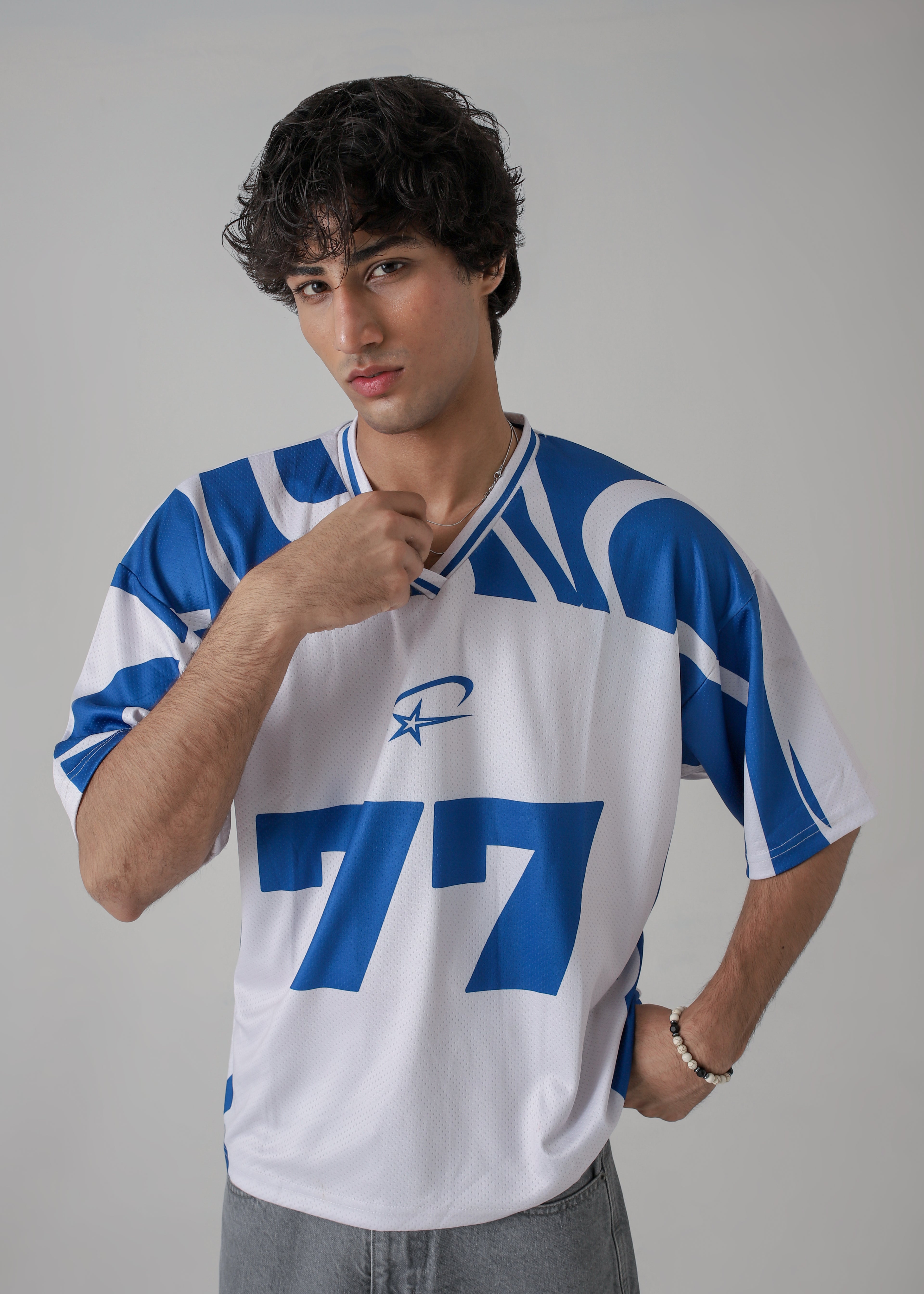 THE BLITZ-77 OVERSIZED MESH JERSEY