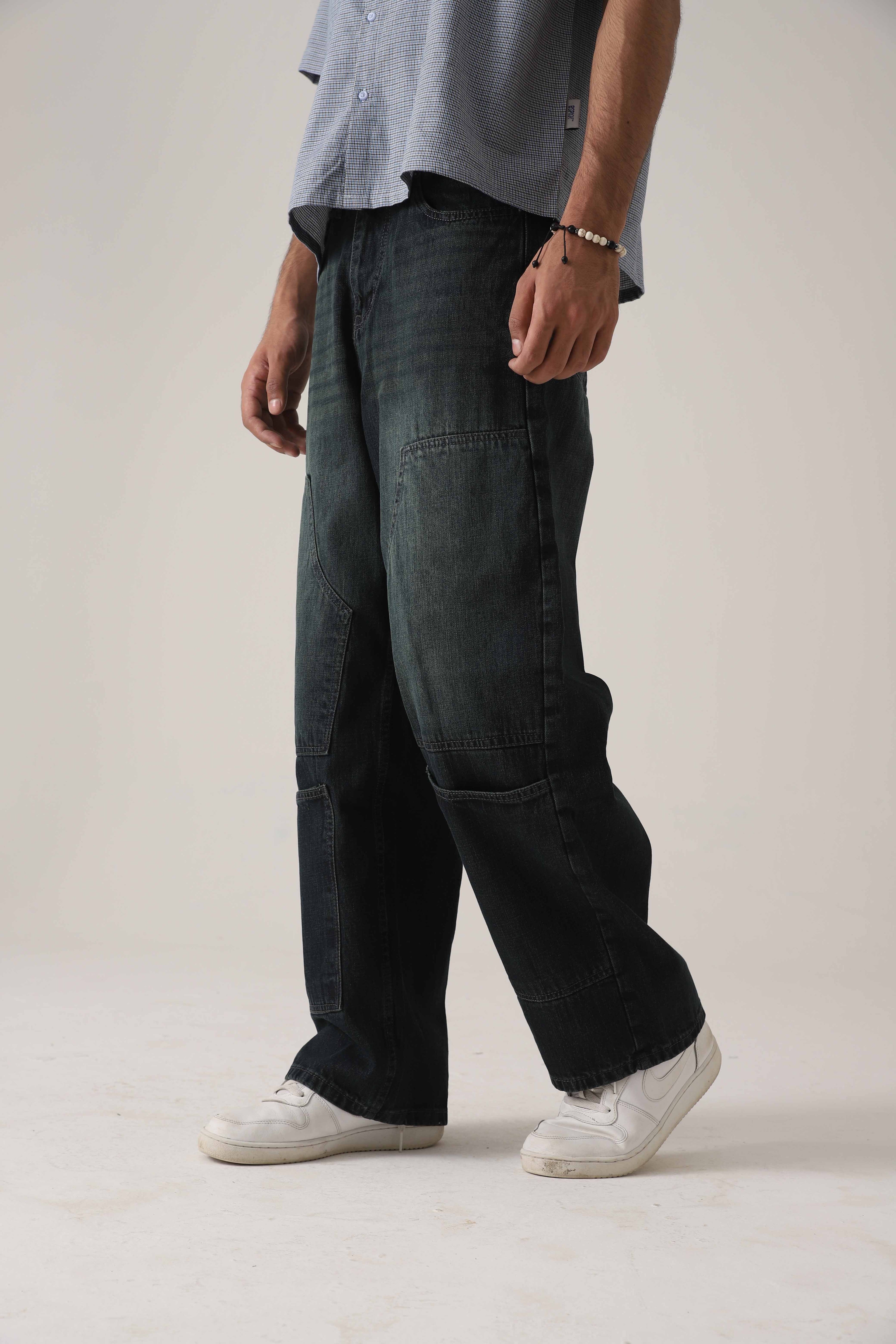 The Utility Olive Loose Denim