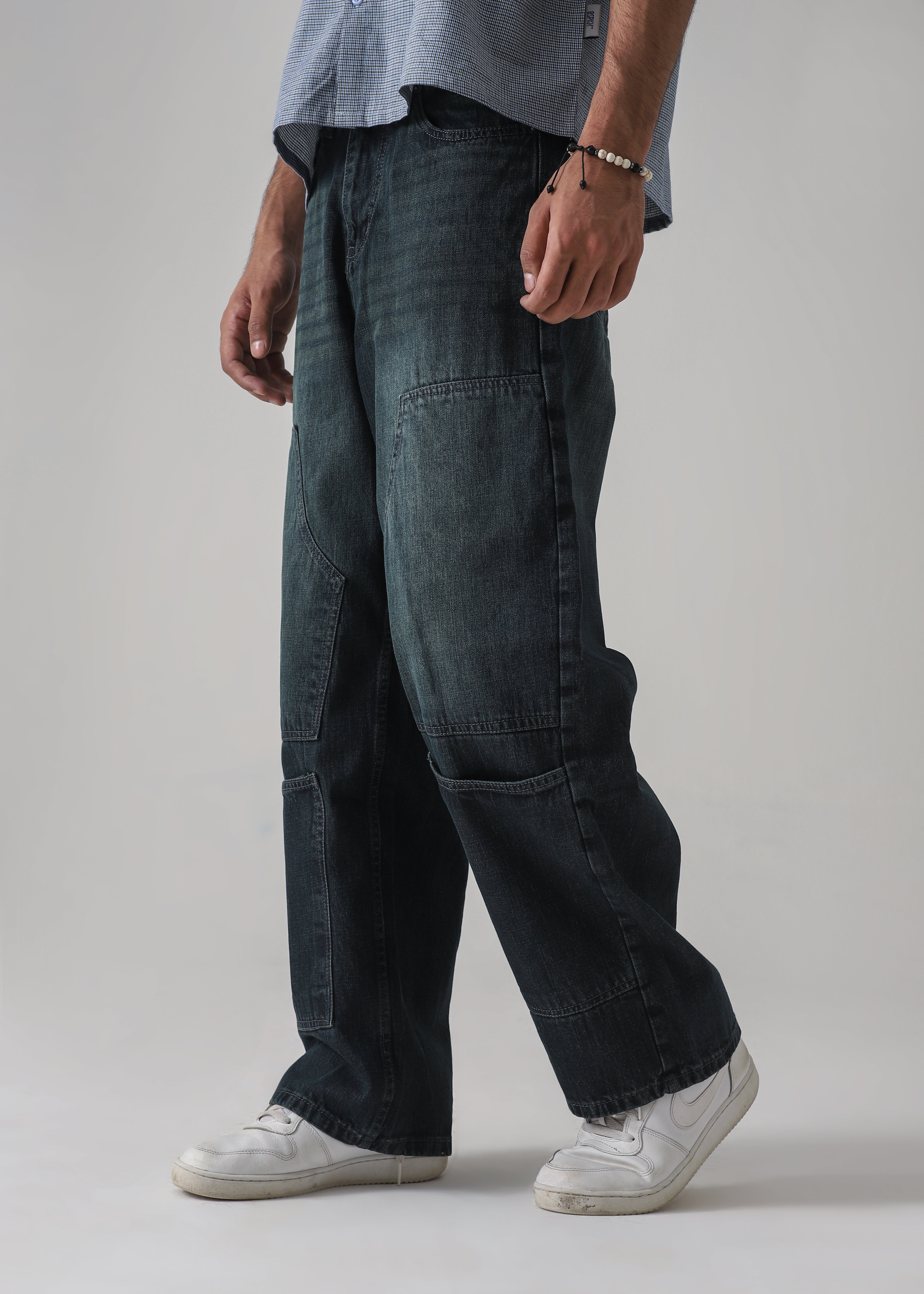 The Utility Olive Loose Denim Main image