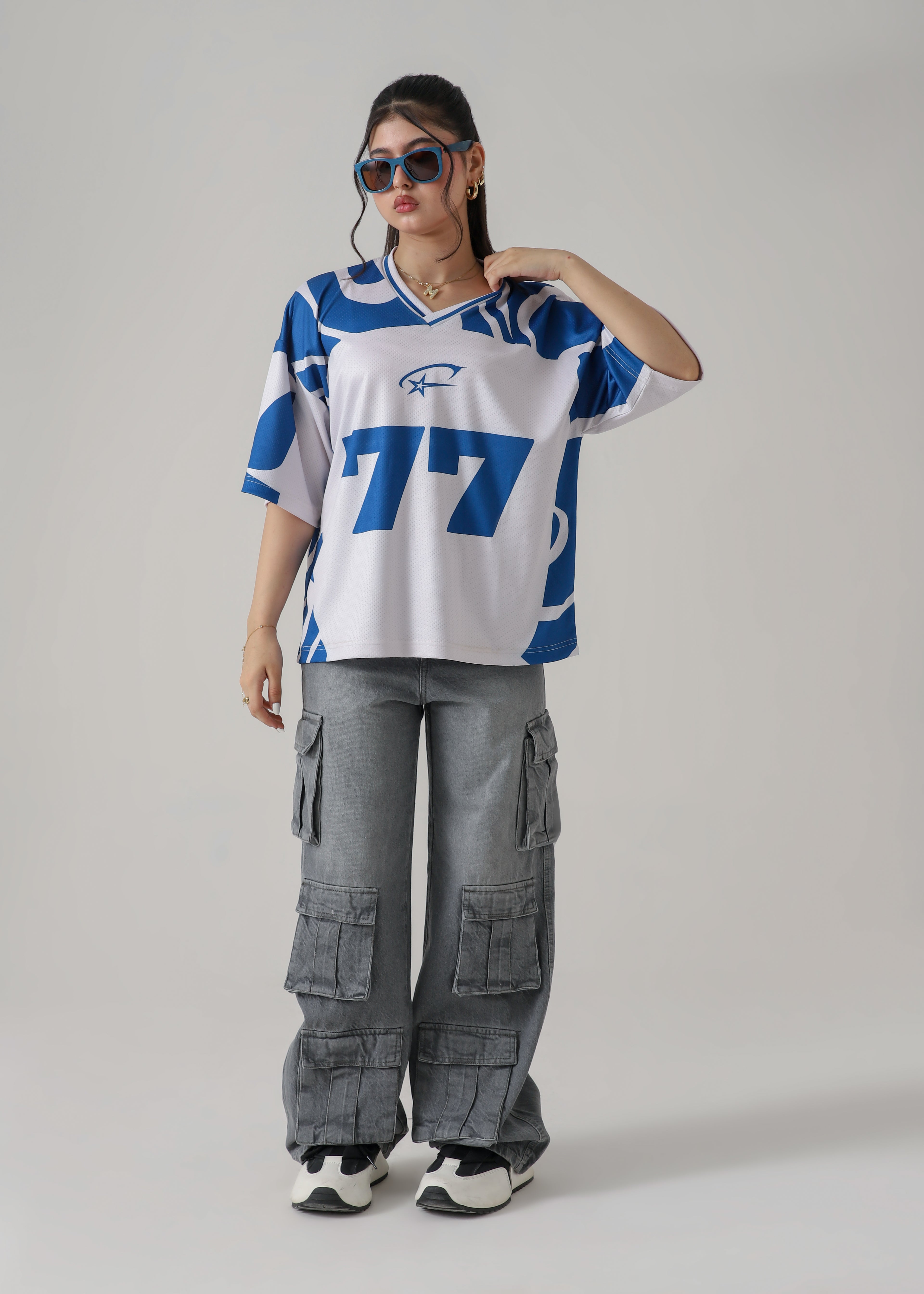THE BLITZ-77 OVERSIZED MESH JERSEY