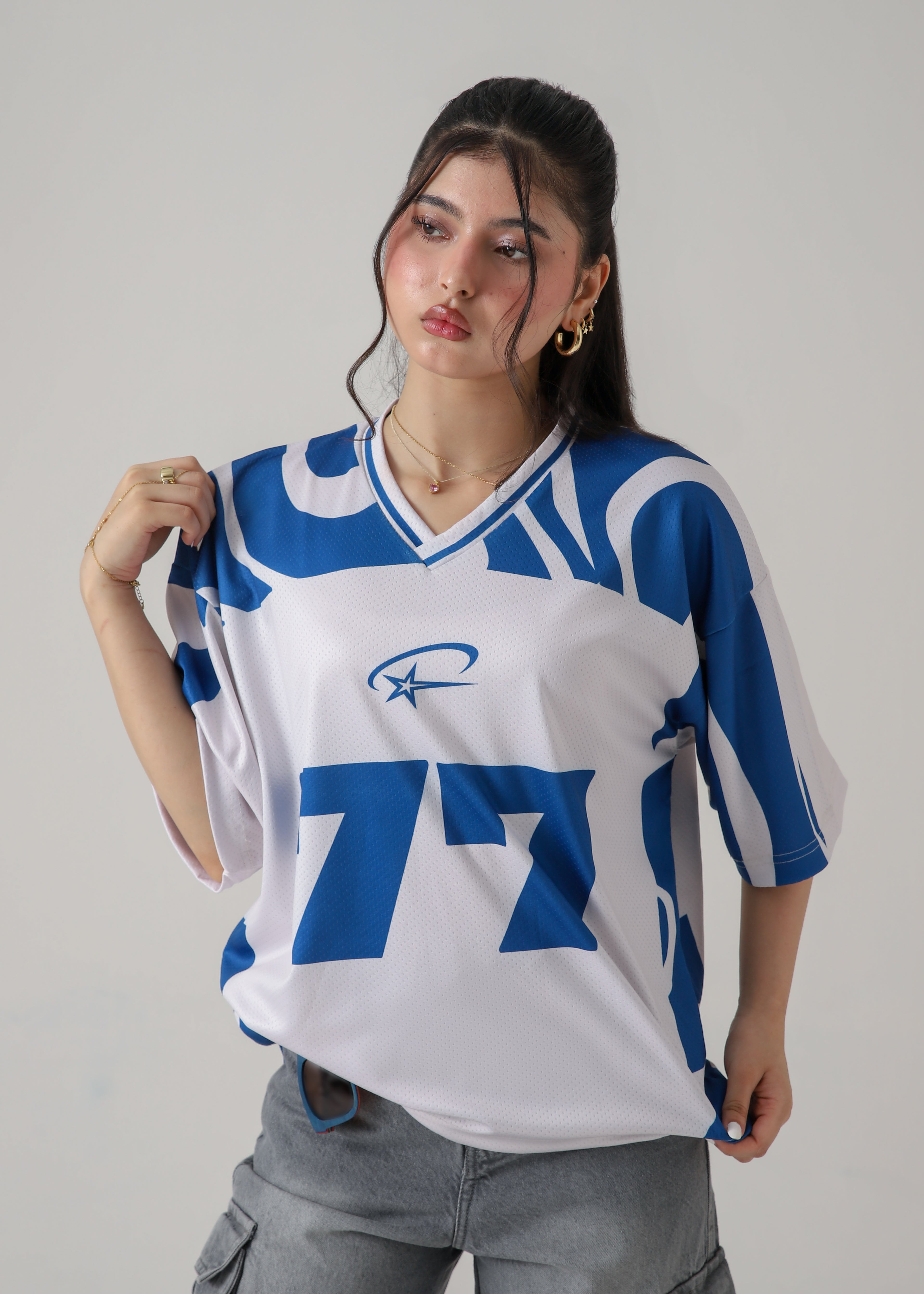 THE BLITZ-77 OVERSIZED MESH JERSEY