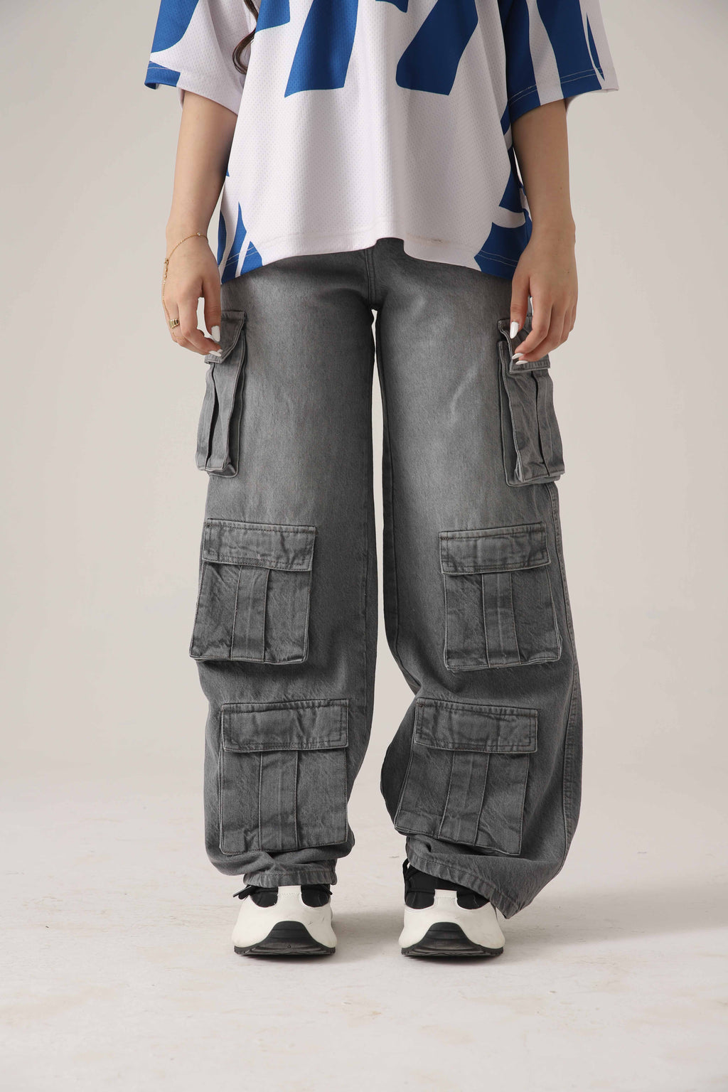 The Bunker Grey Loose Cargo Denim
