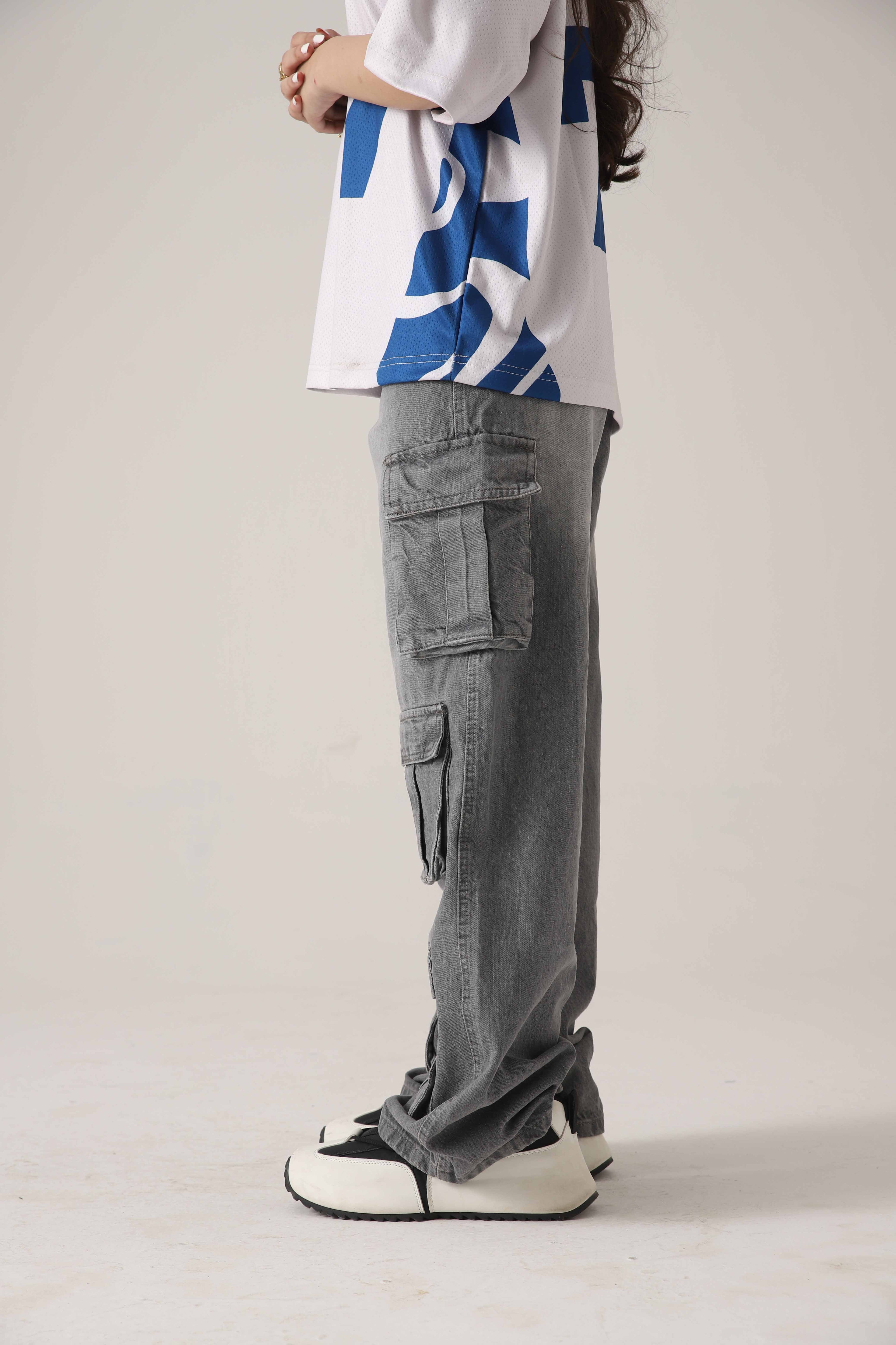 The Bunker Grey Loose Cargo Denim