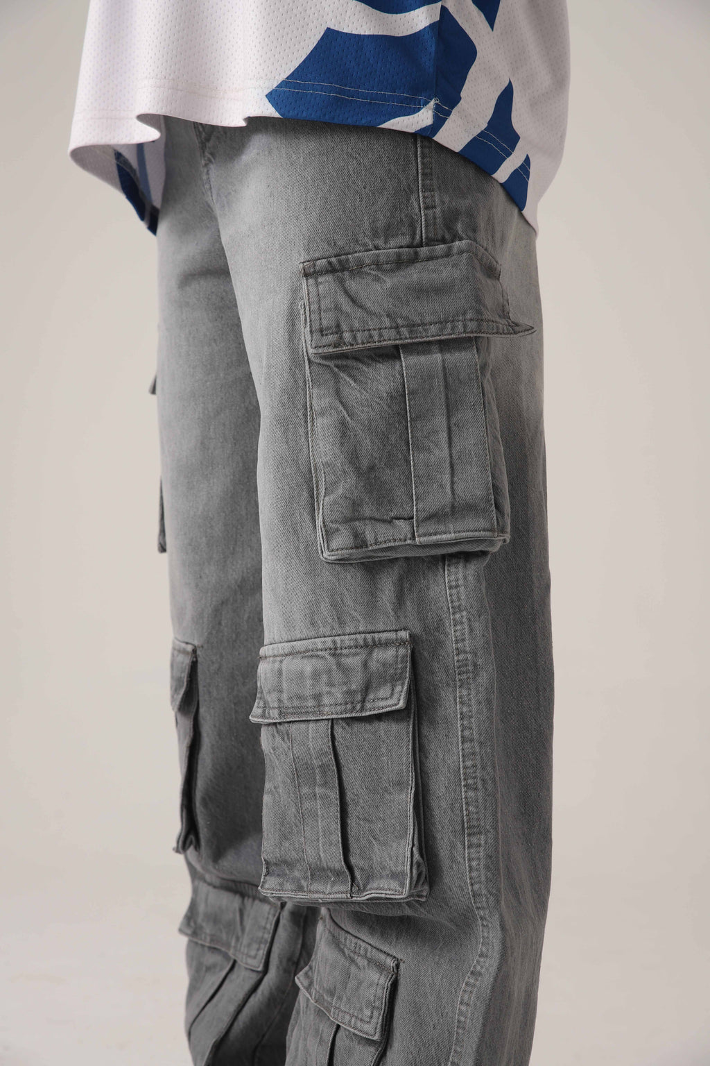 The Bunker Grey Loose Cargo Denim