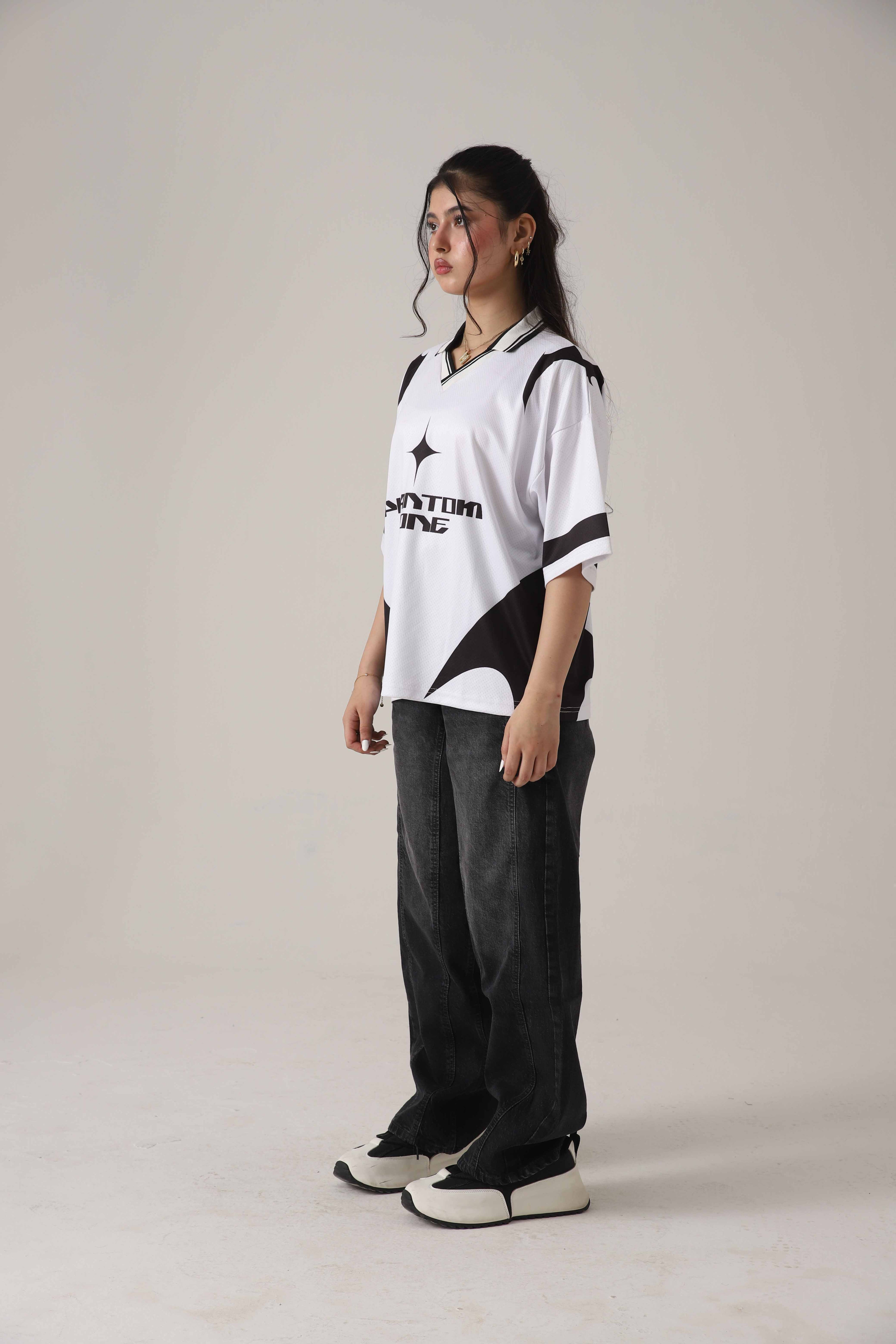 The Shadow Rail Black Loose Denim