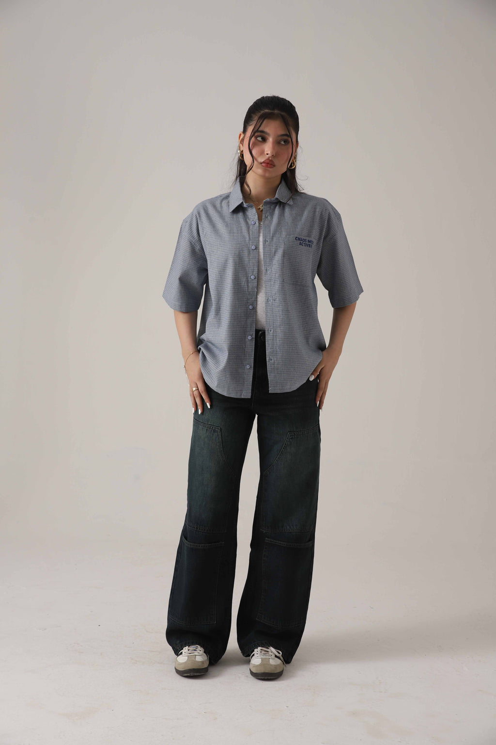 The Utility Olive Loose Denim