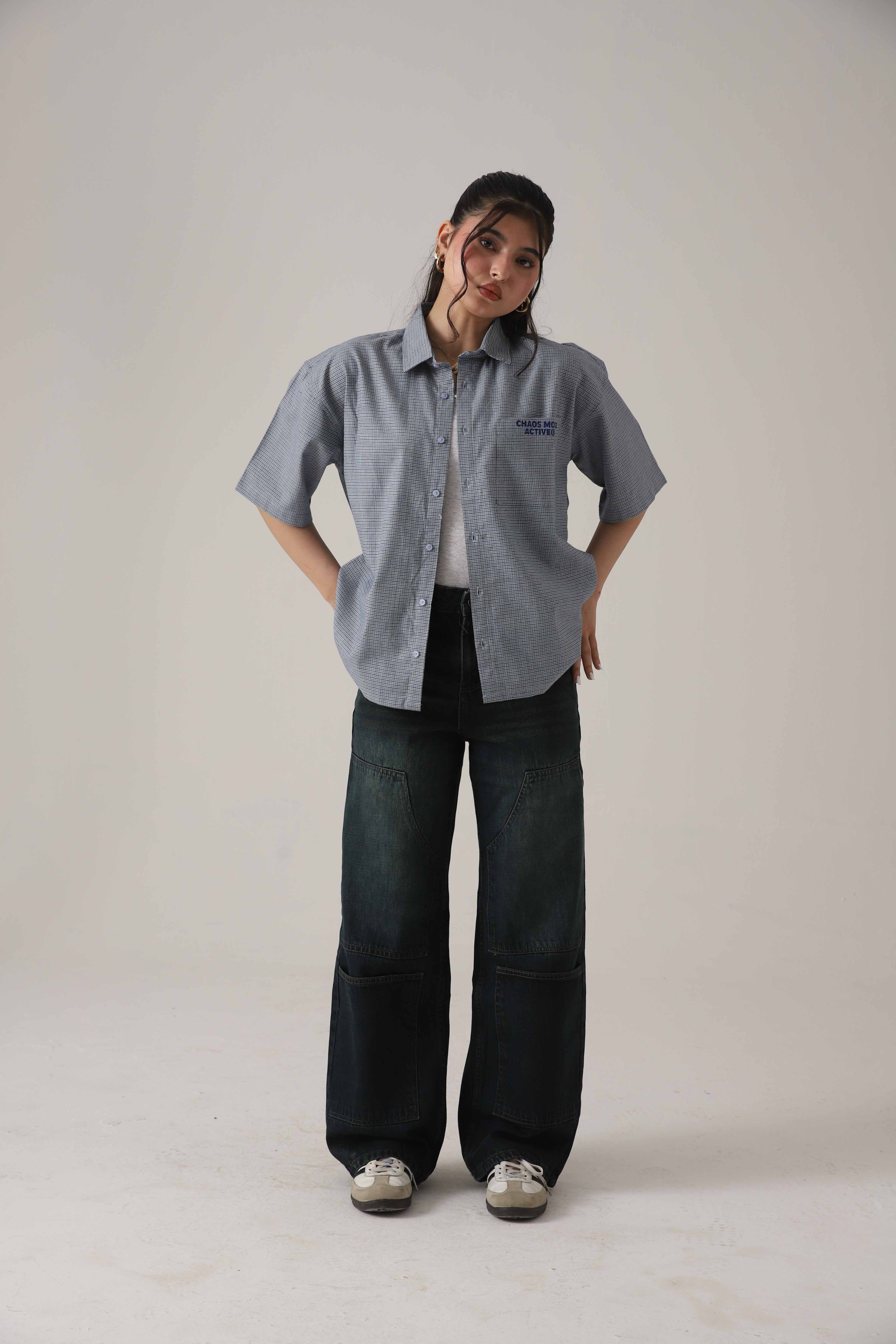 The Utility Olive Loose Denim