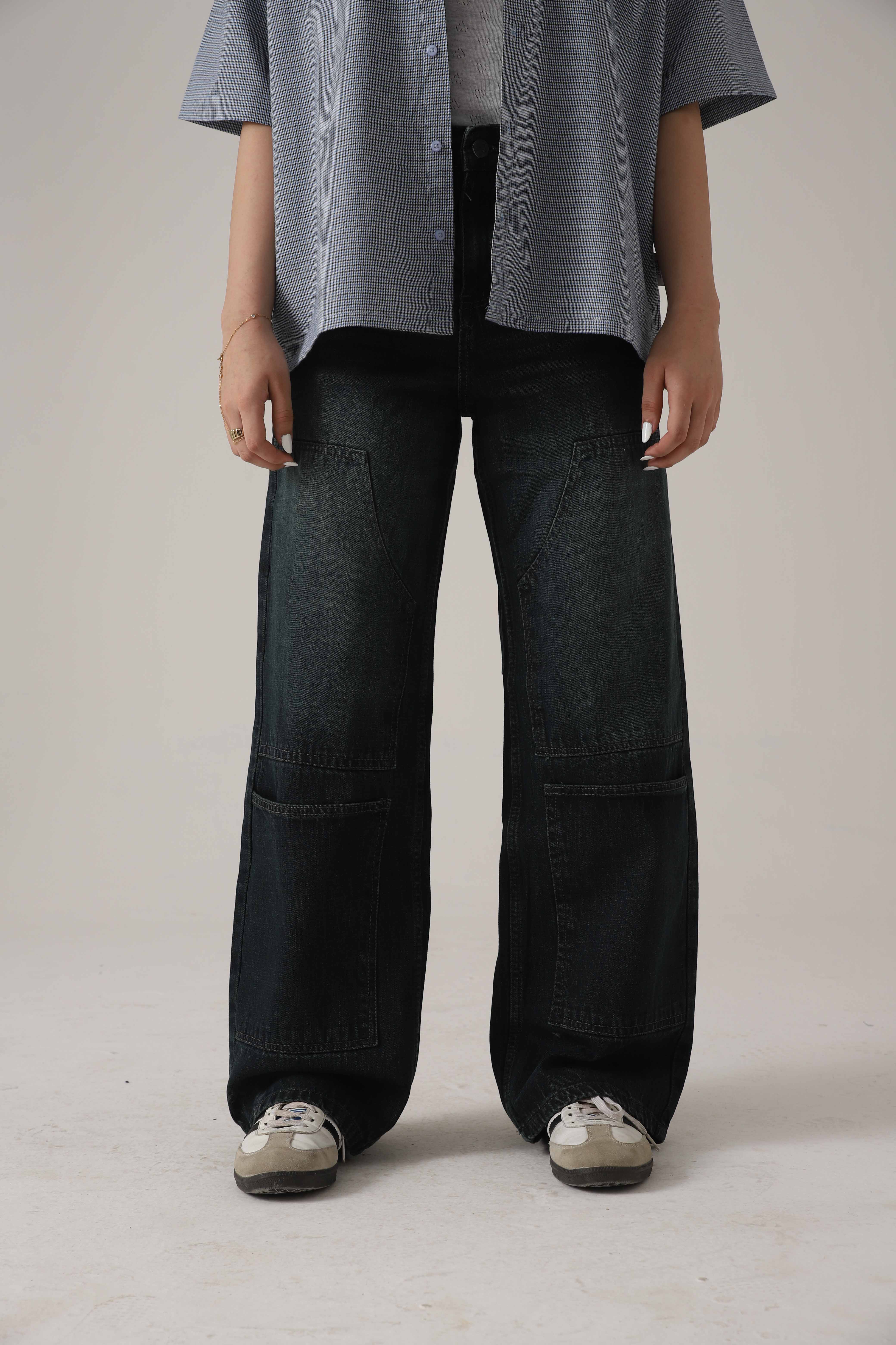 The Utility Olive Loose Denim Main image