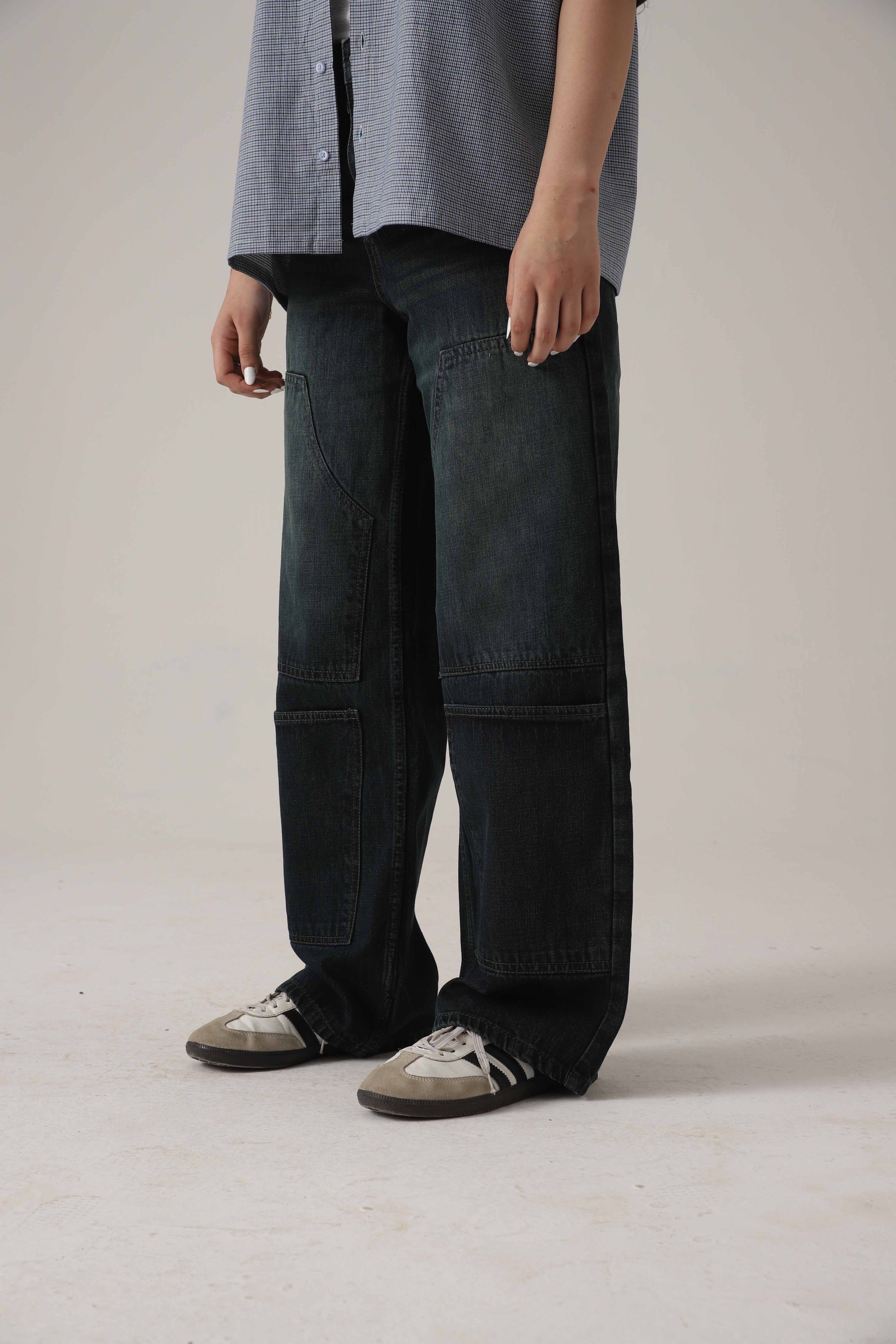 The Utility Olive Loose Denim