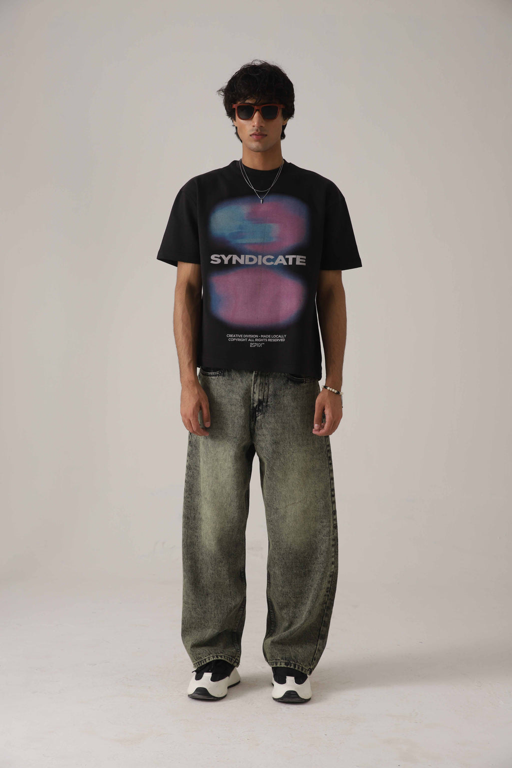 The Moss Acid Static Baggy Denim