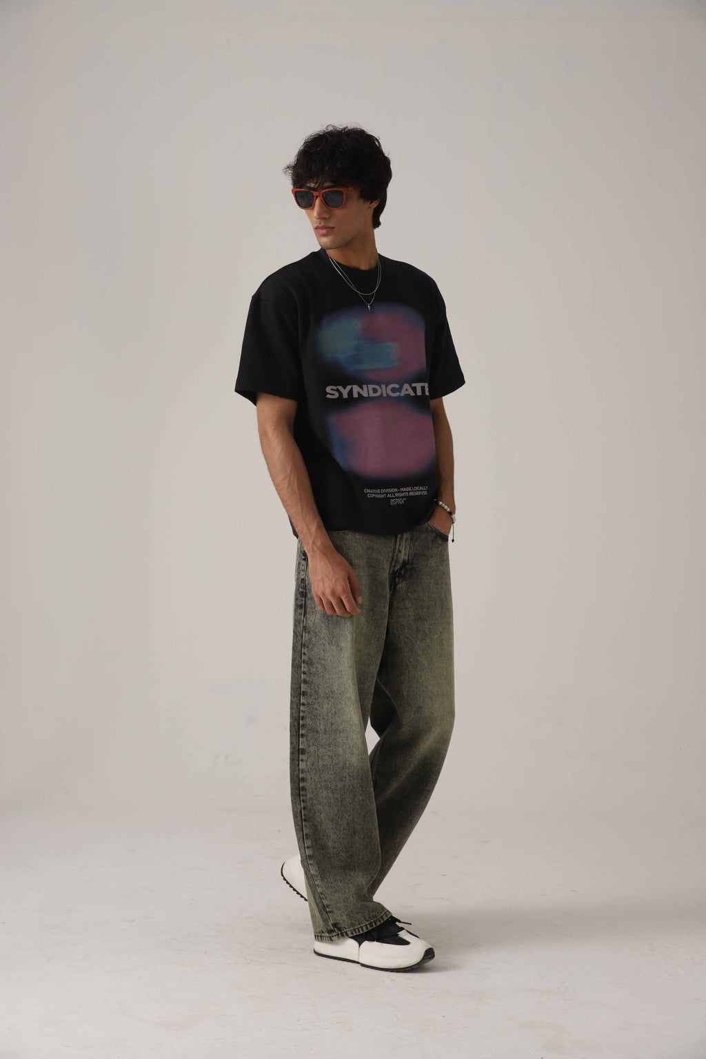 The Moss Acid Static Baggy Denim