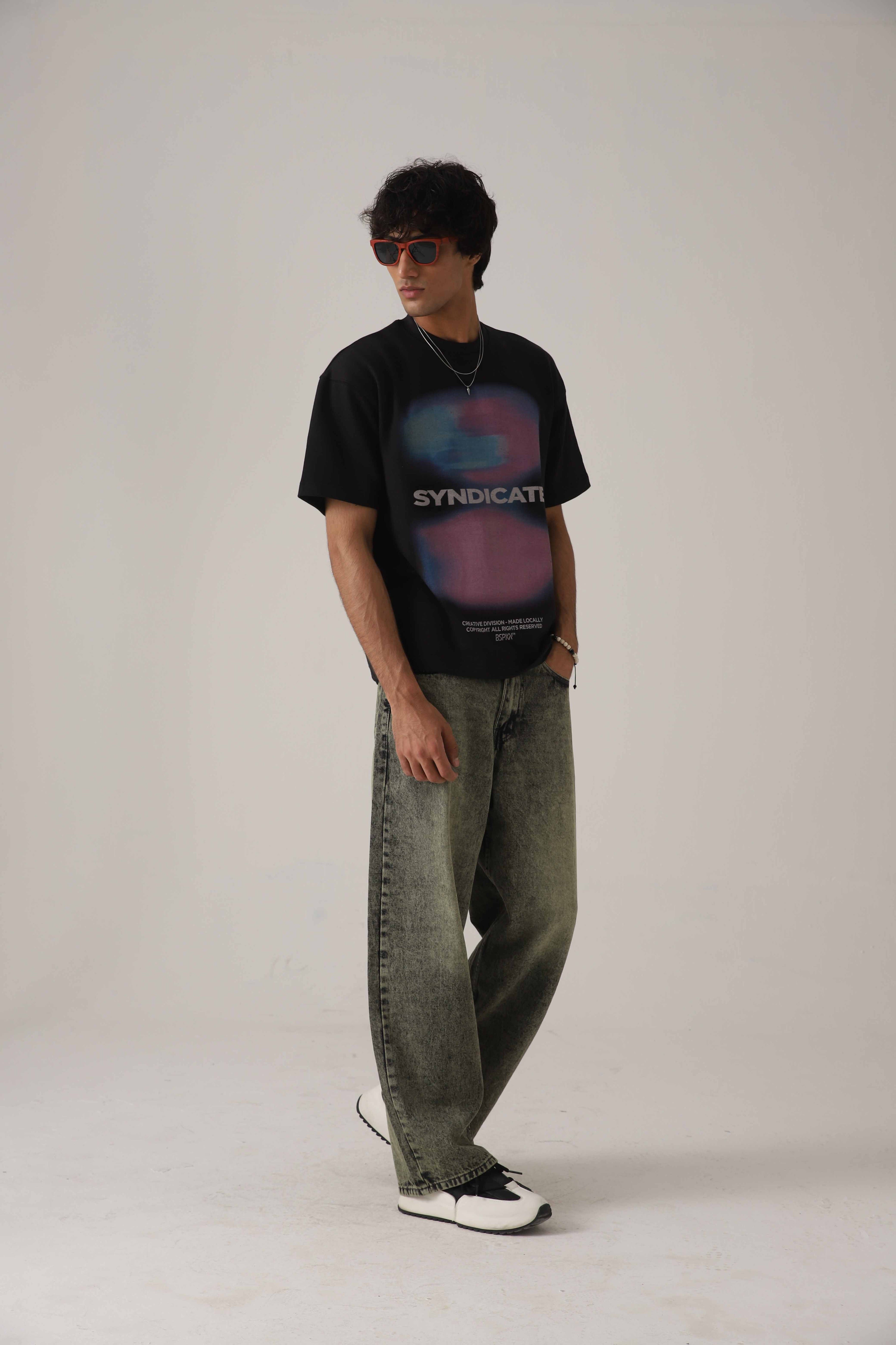 The Moss Acid Static Baggy Denim