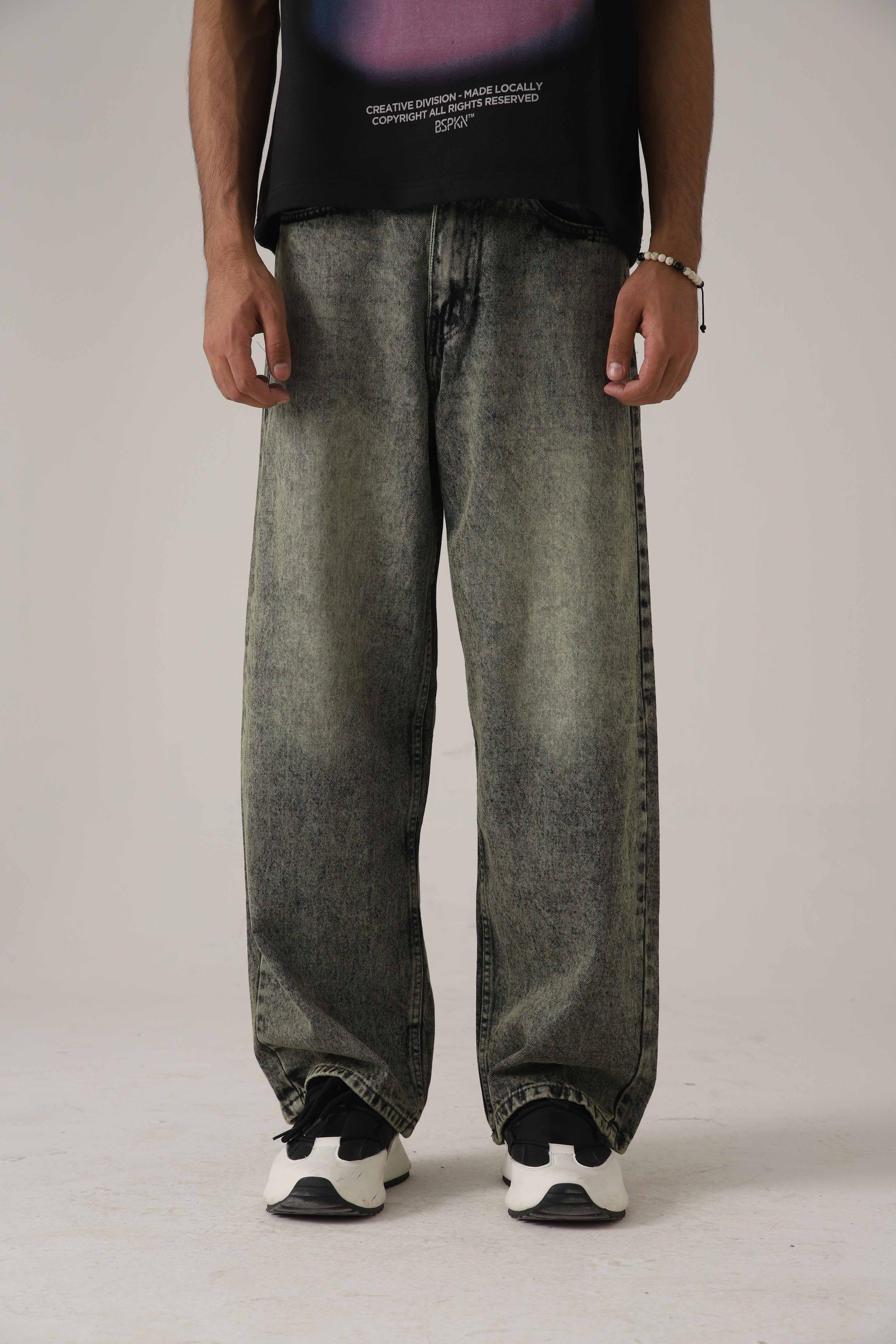 The Moss Acid Static Baggy Denim