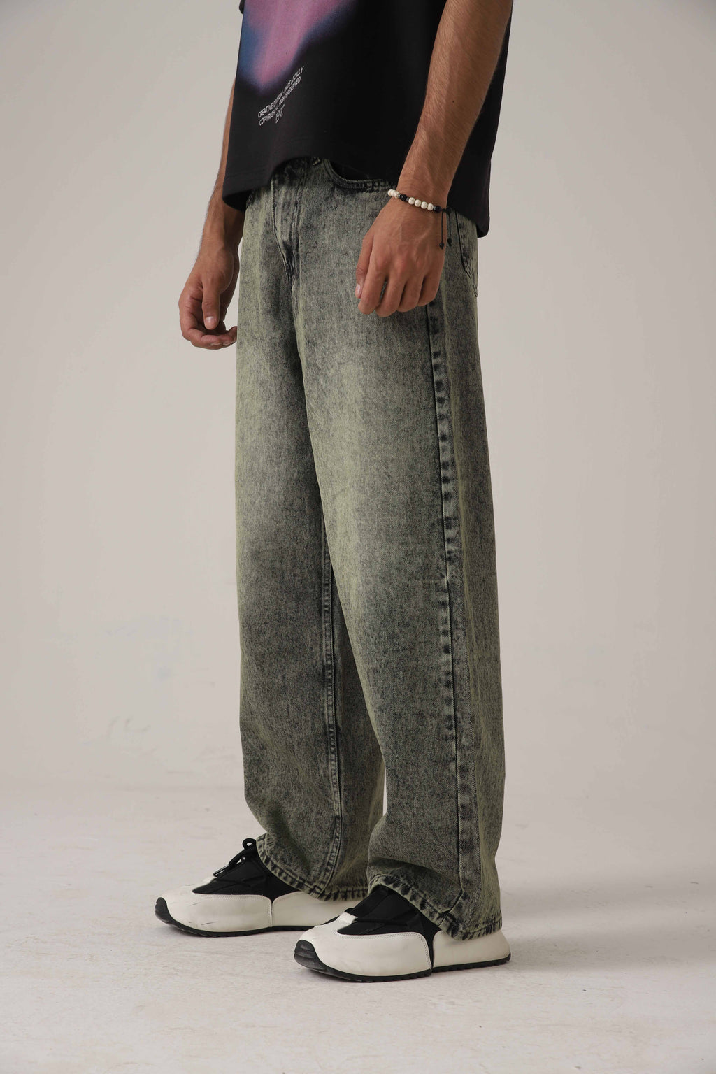 The Moss Acid Static Baggy Denim