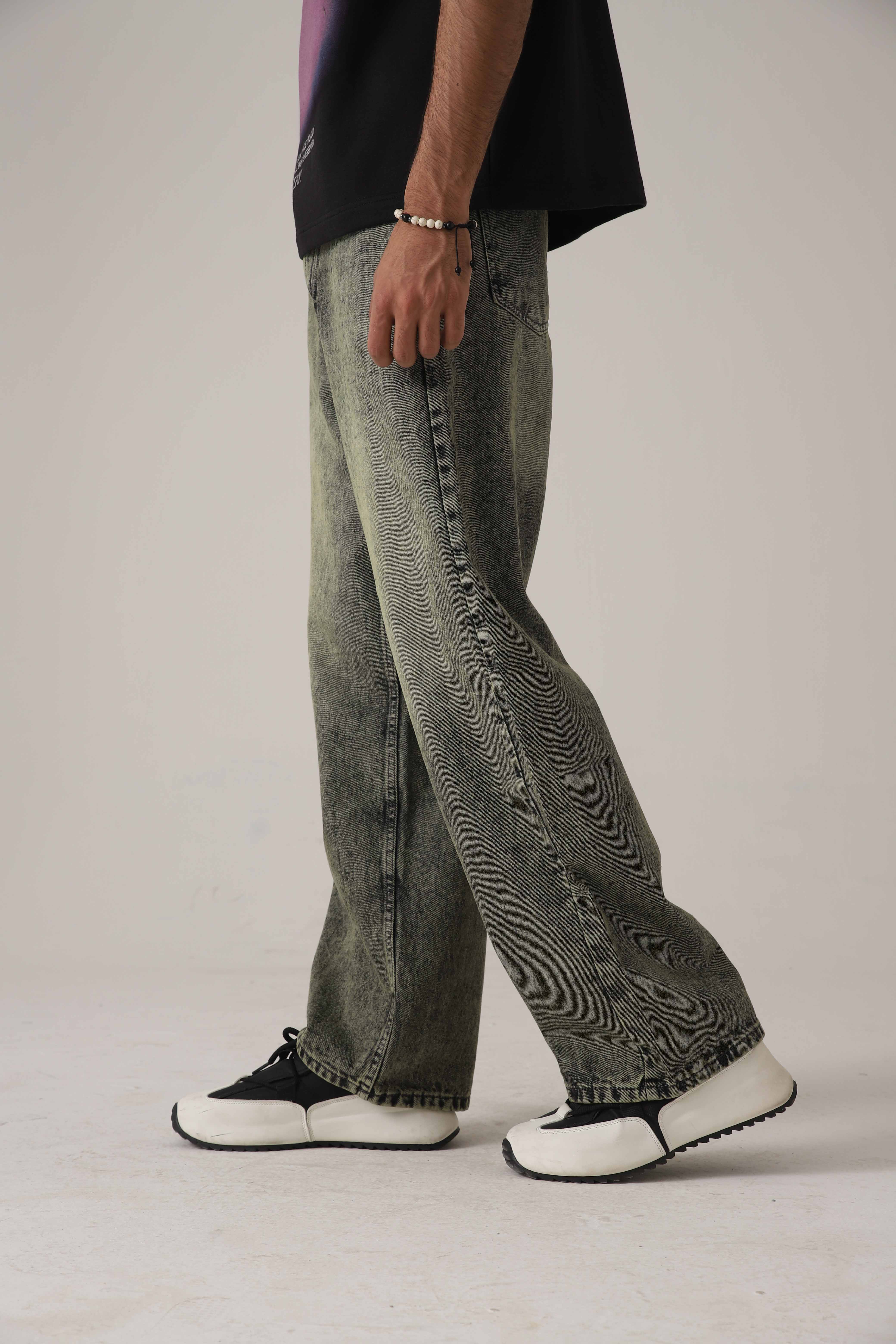 The Moss Acid Static Baggy Denim Secondary image