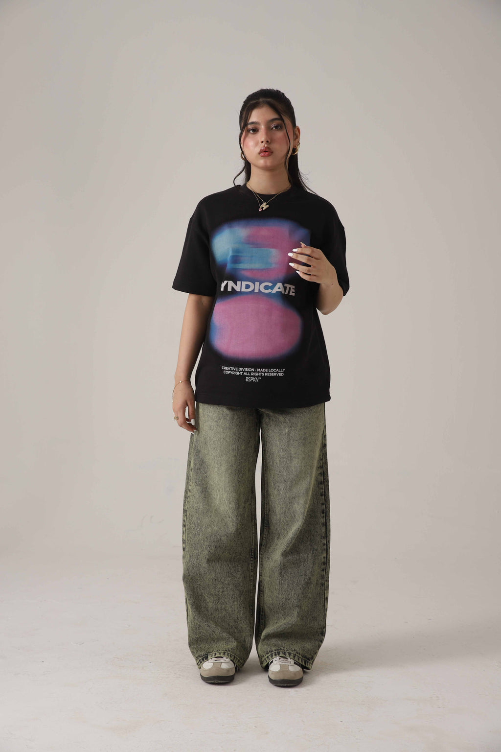 The Moss Acid Static Baggy Denim