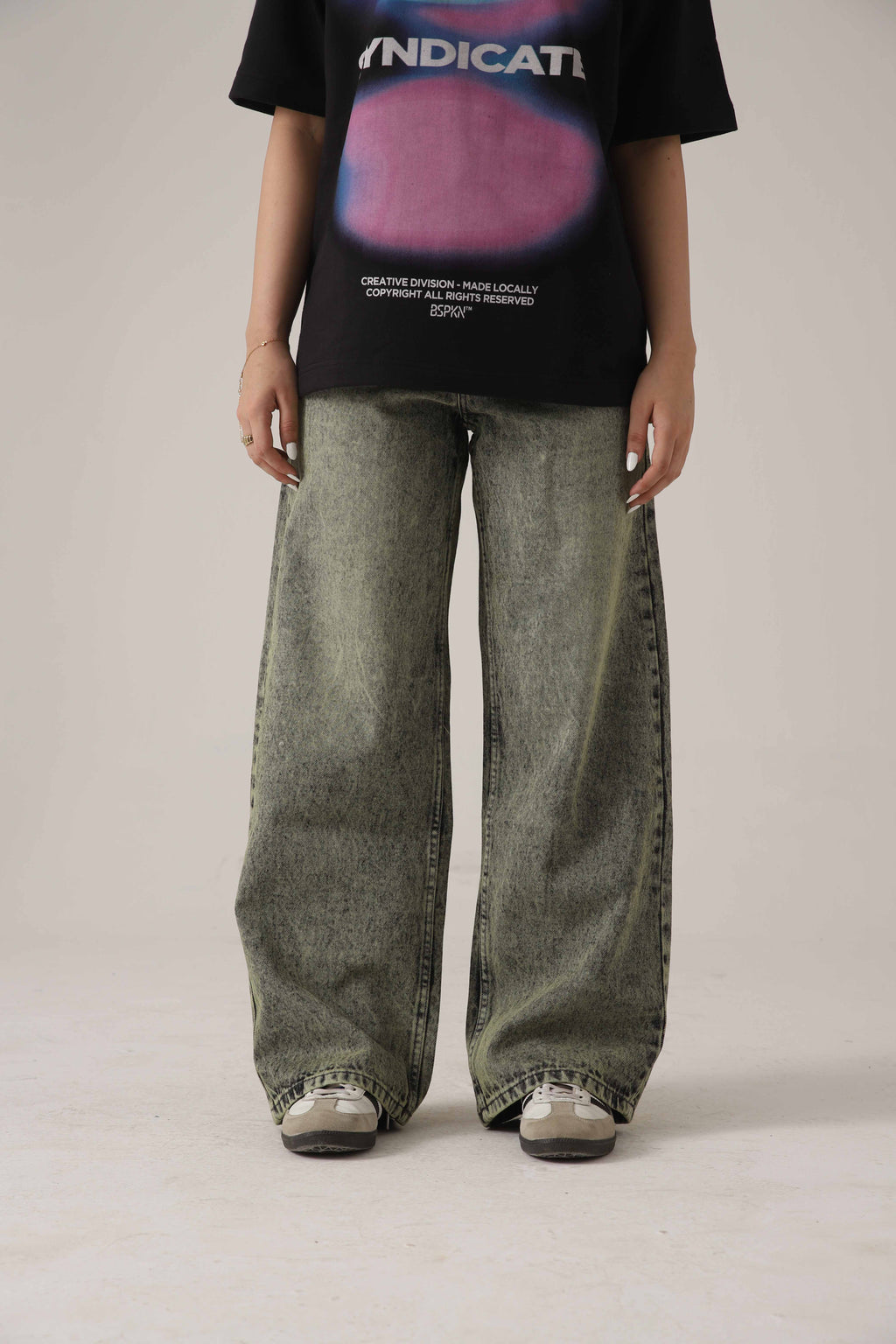 The Moss Acid Static Baggy Denim