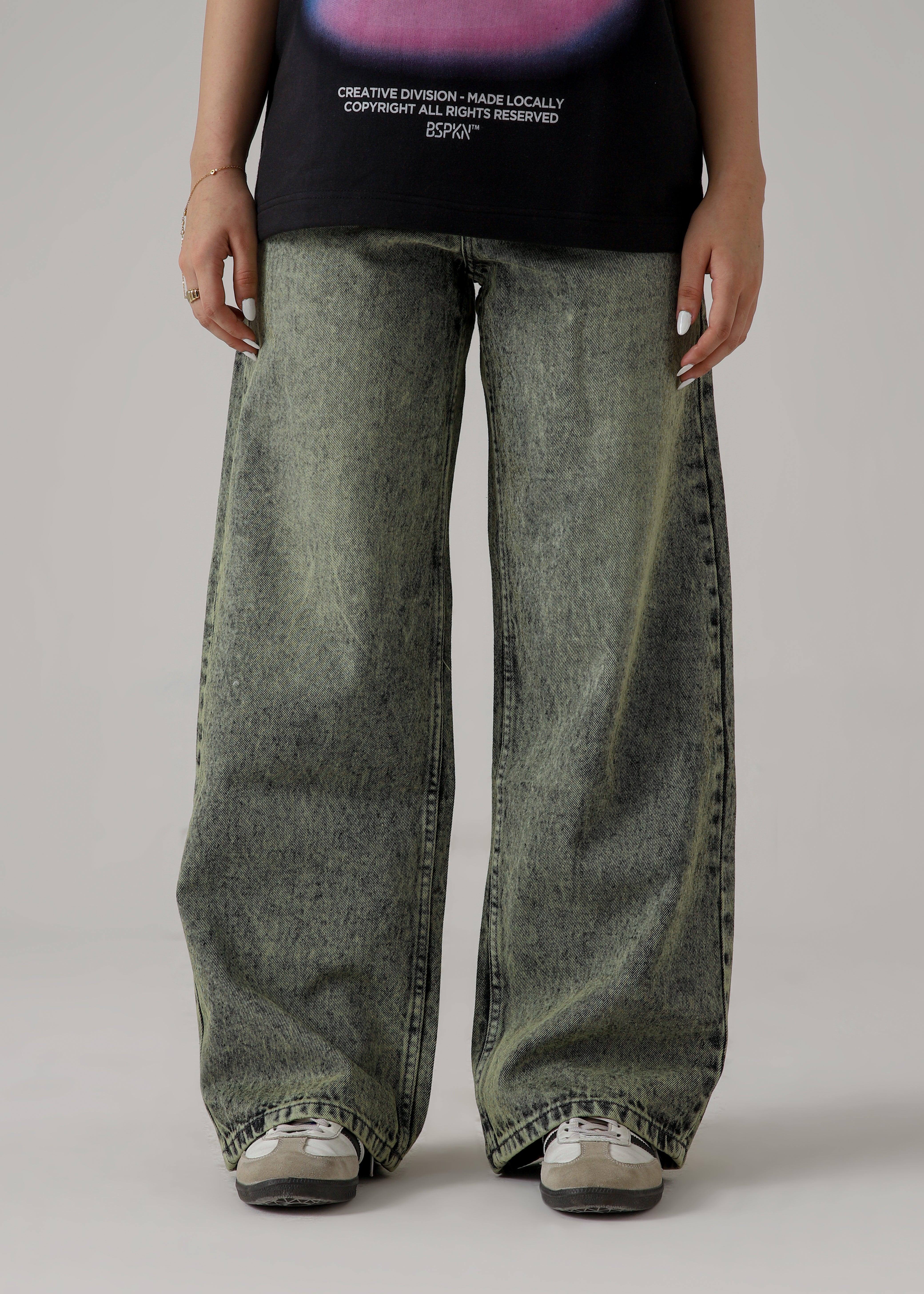The Moss Acid Static Baggy Denim Main image