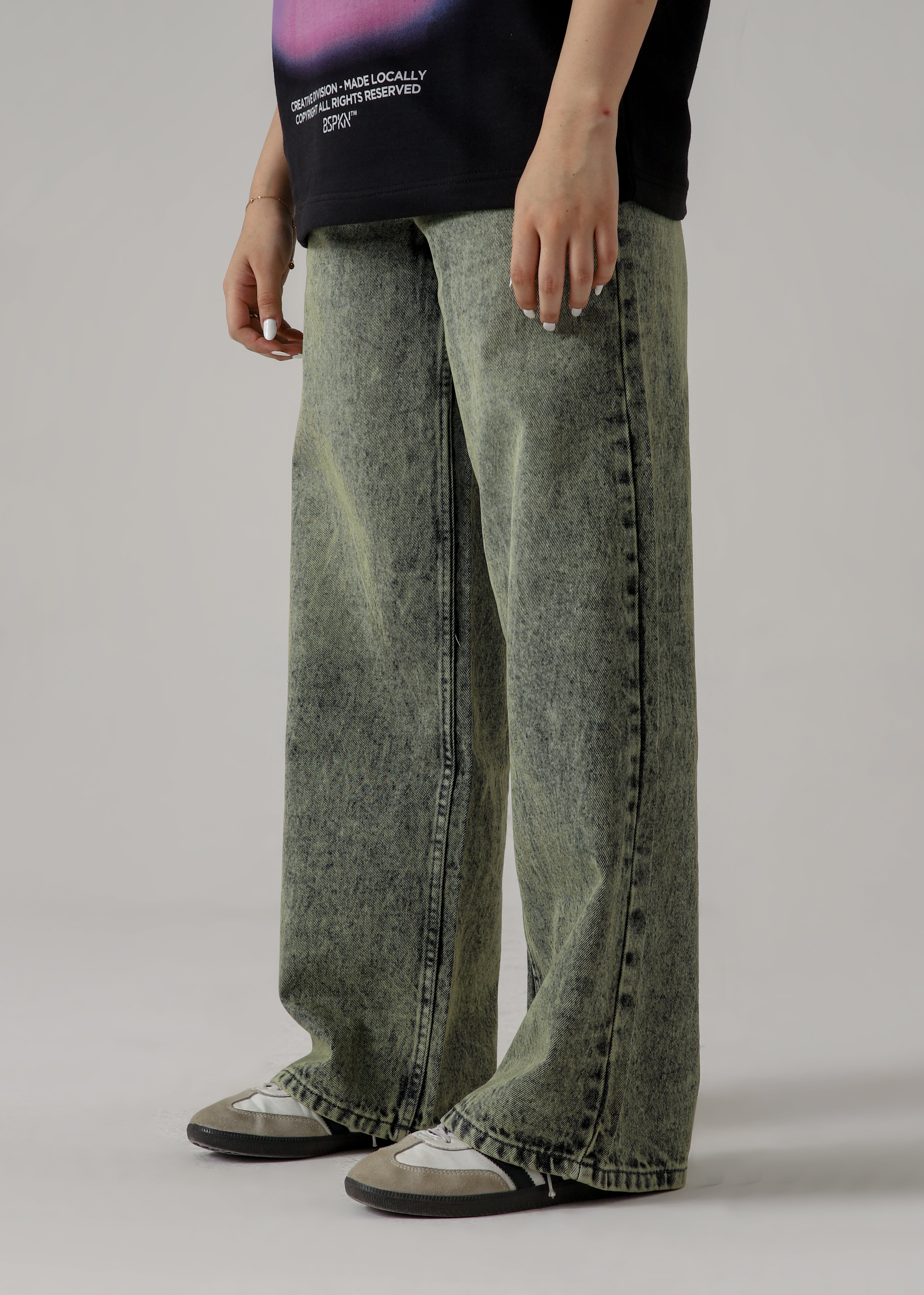 The Moss Acid Static Baggy Denim Secondary image