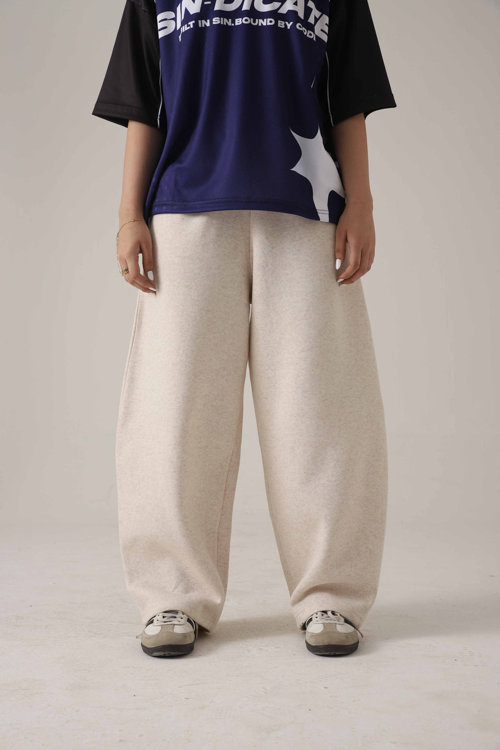 The Bone Ivory Loose Trouser