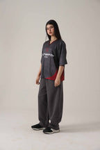 The Eclipse Charcoal Loose Trouser