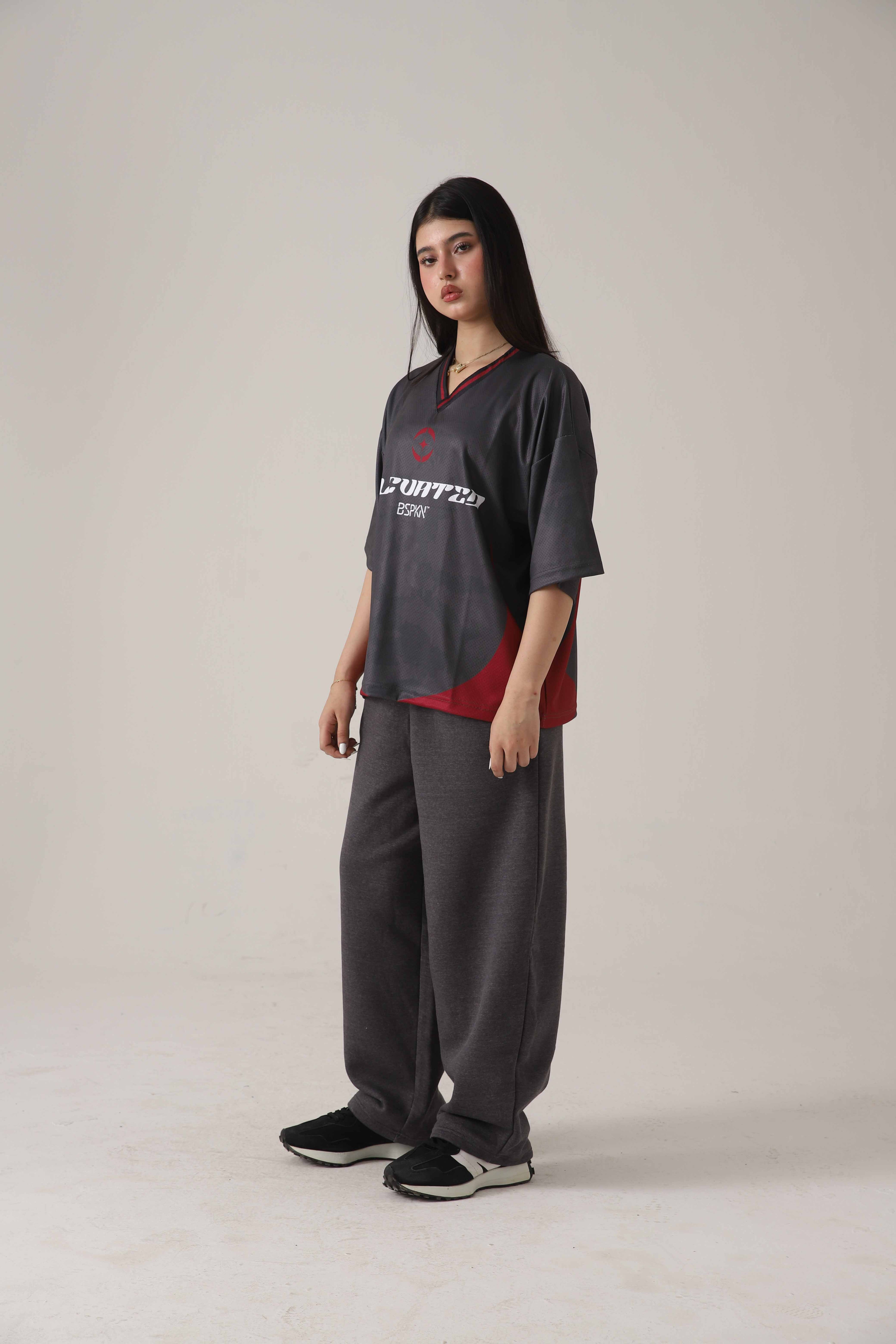 The Eclipse Charcoal Loose Trouser