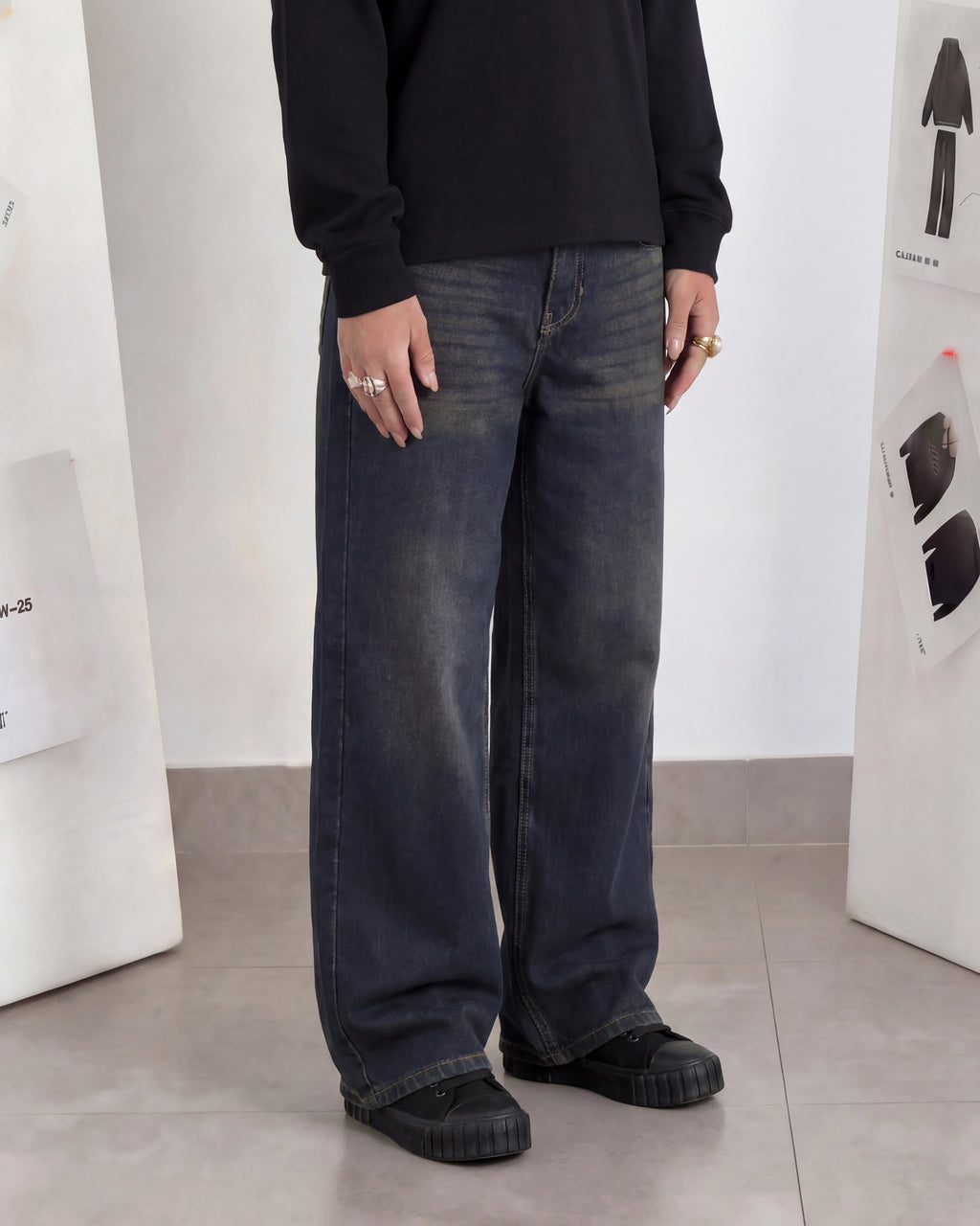 Dirty Baggy Denim - Loose Fit - UNISEX