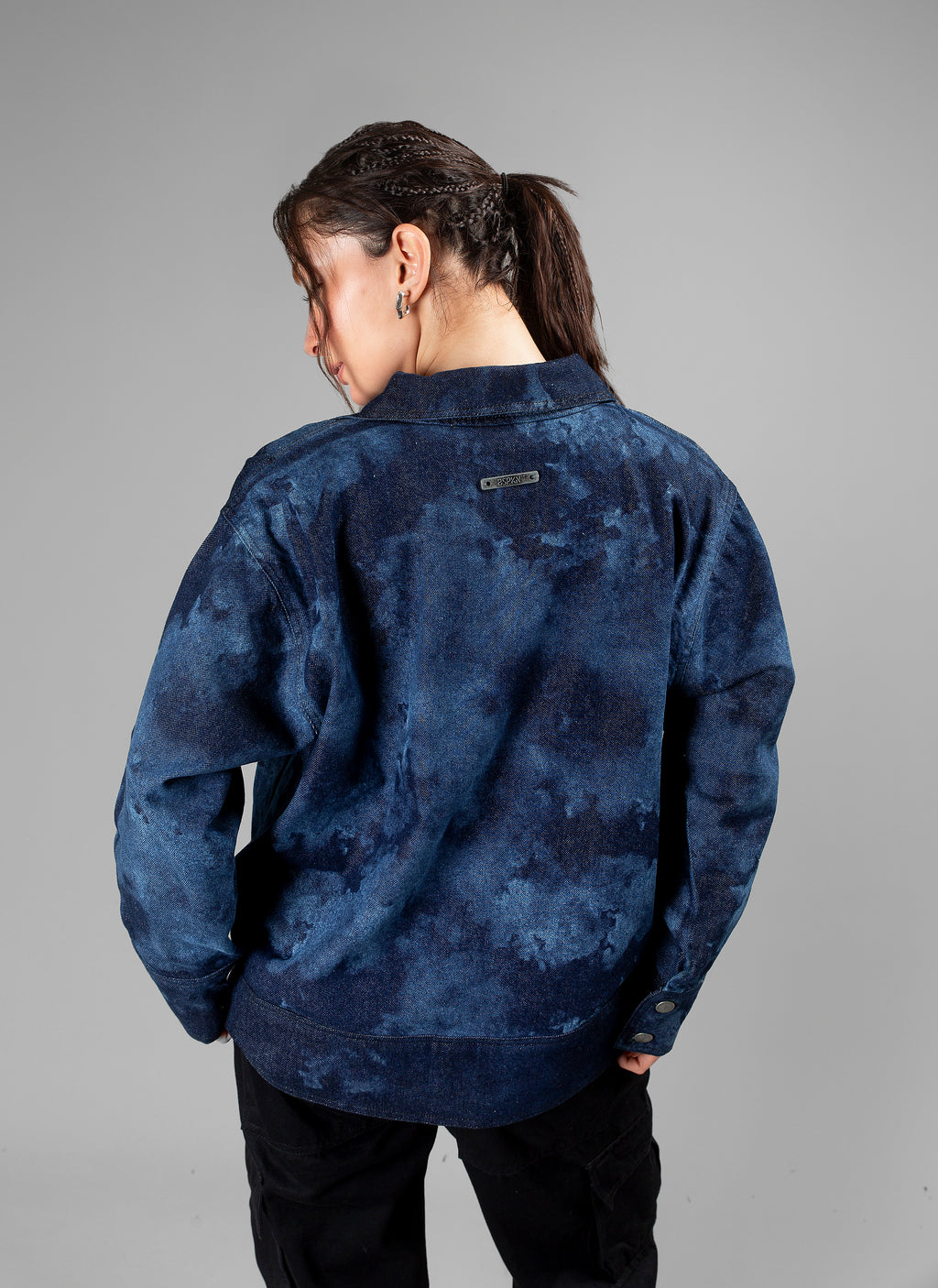 Indigo Acid Wash Denim Overshirt // UNISEX