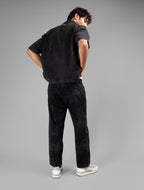 Black Acid Wash Cuban Shirt // UNISEX