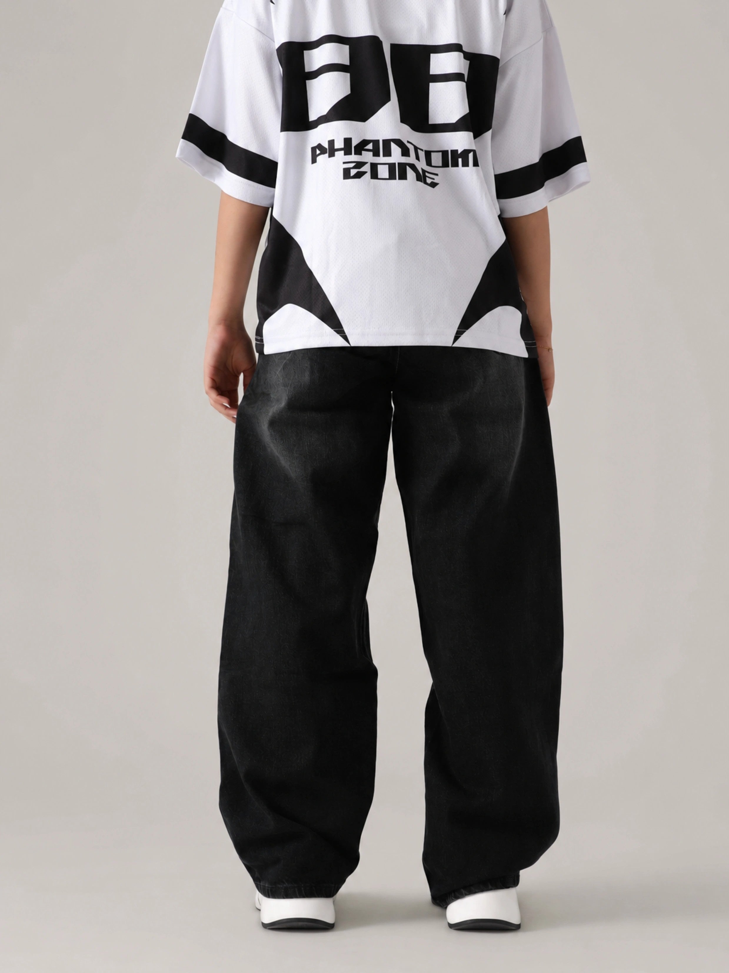 The Shadow Rail Black Loose Denim Secondary image