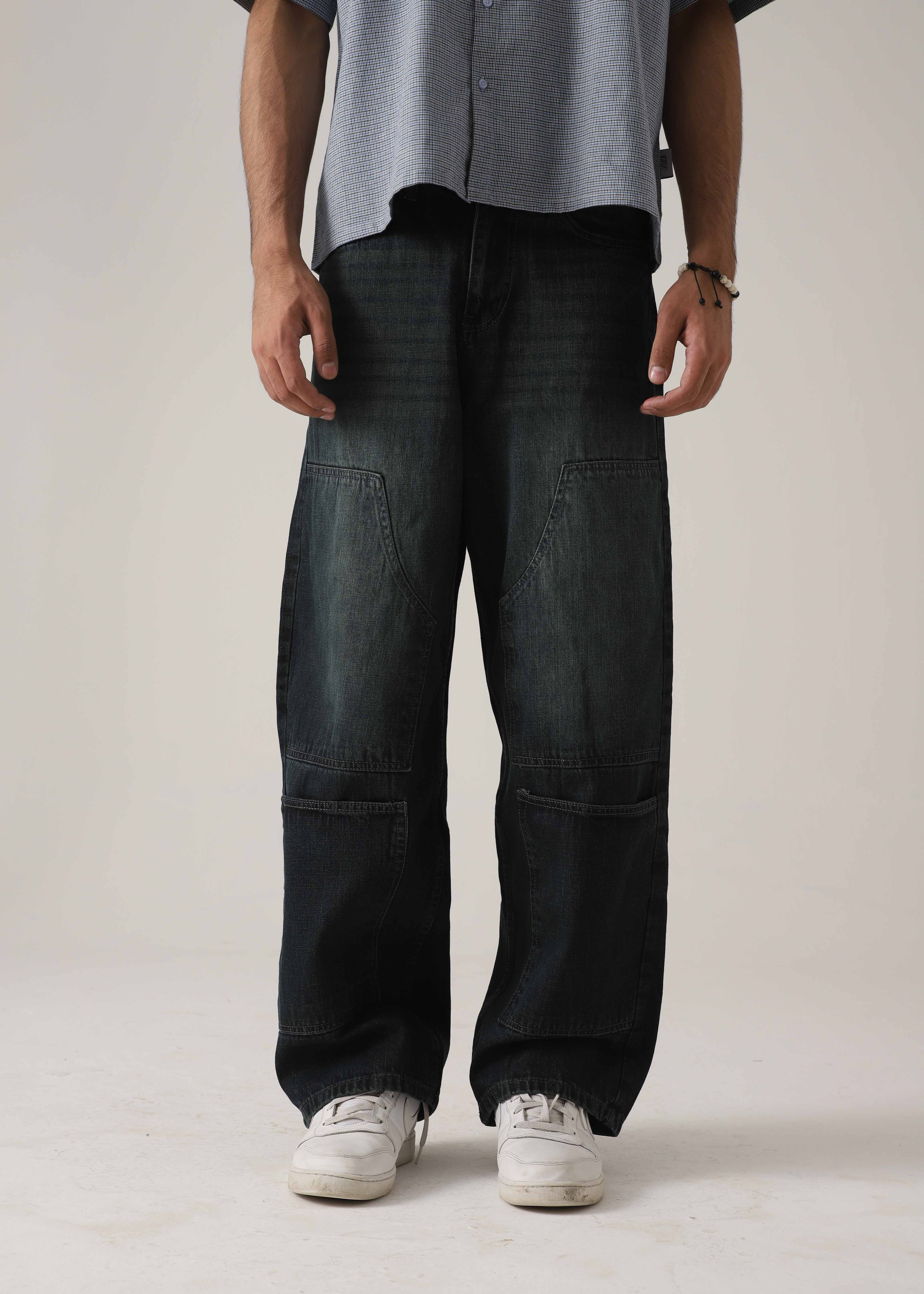 The Utility Olive Loose Denim