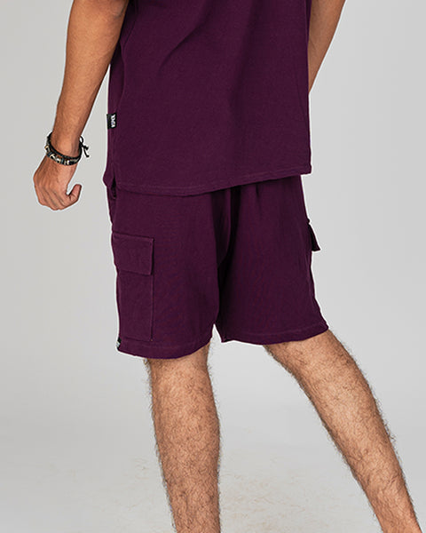 Purple Cargo Shorts