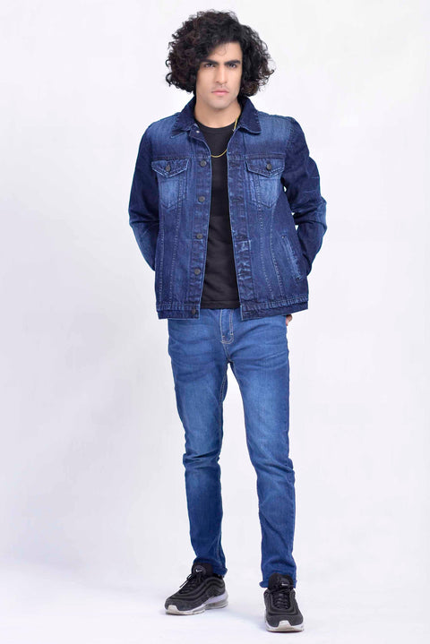 MEDIUM INDIGO DENIM JACKET - UNISEX