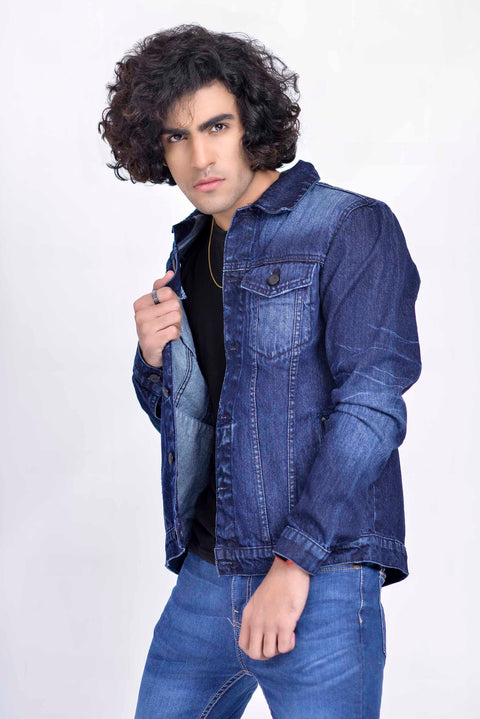 MEDIUM INDIGO DENIM JACKET - UNISEX