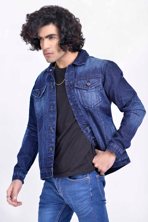 MEDIUM INDIGO DENIM JACKET - UNISEX