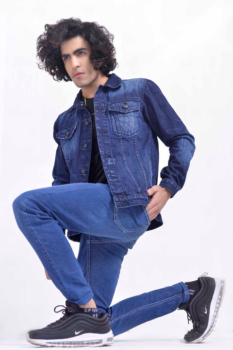 MEDIUM INDIGO DENIM JACKET - UNISEX