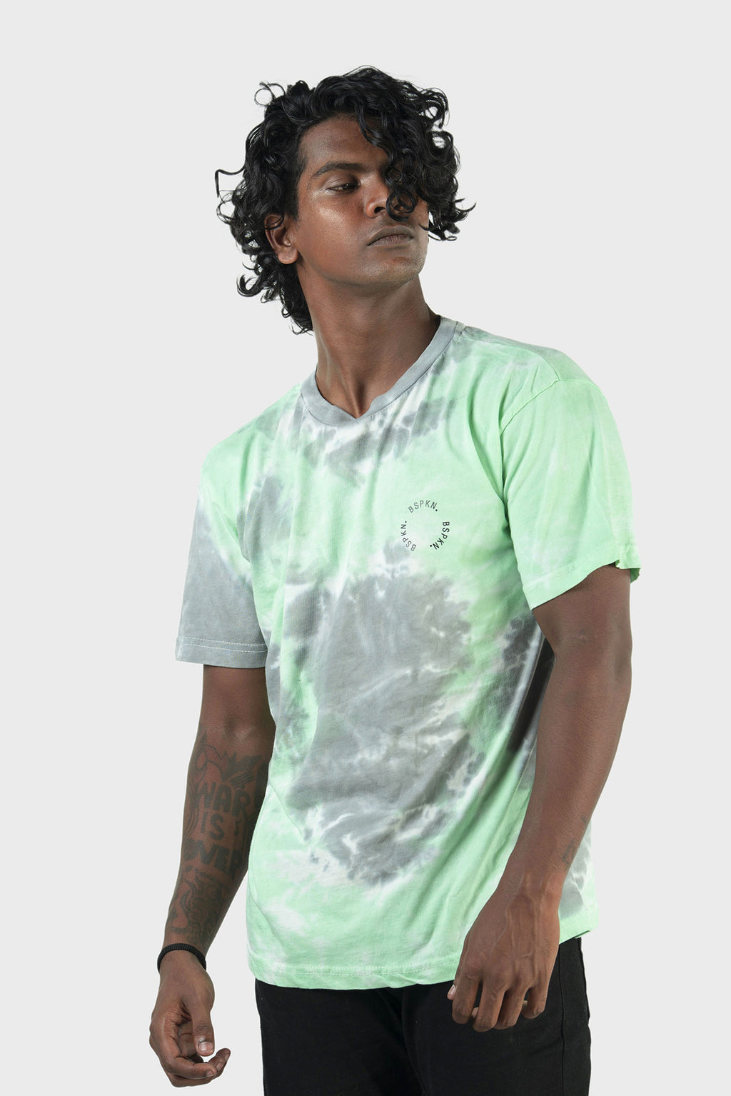 PEWTER BSPKN TEE - RELAXED FIT- UNISEX